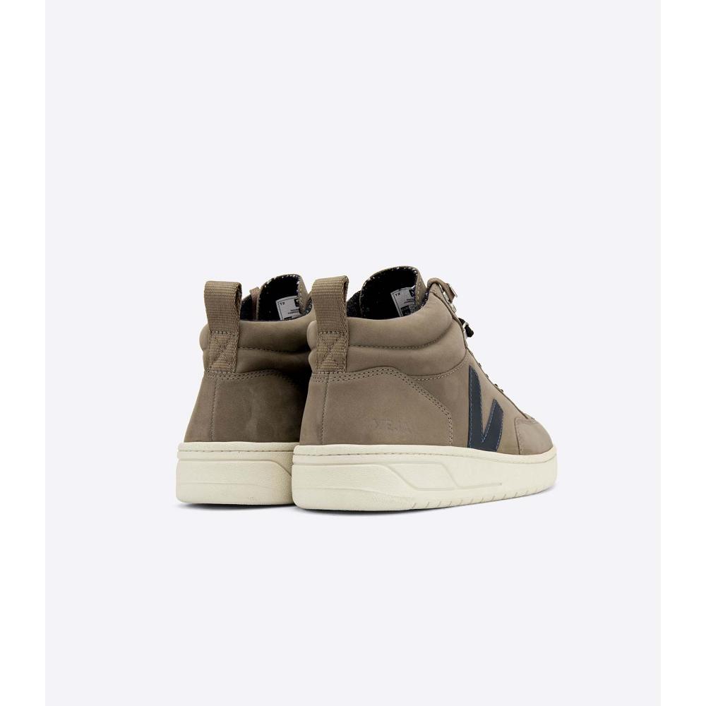 Veja RORAIMA NUBUCK Men's High Tops Taupe | NZ 111YXF